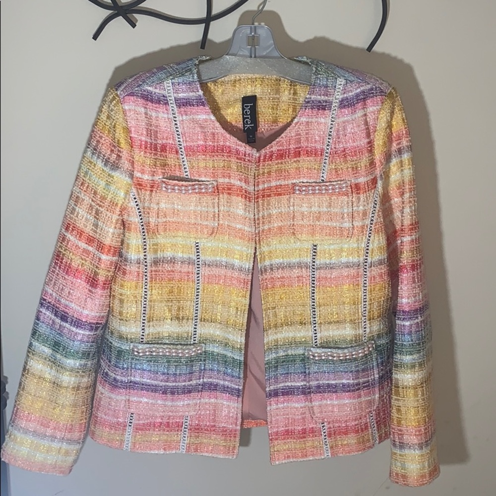 Tweed Metallic Blazer